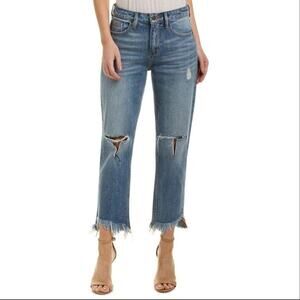 Hidden Denim Distressed High Waisted Fringe Jeans Size 30